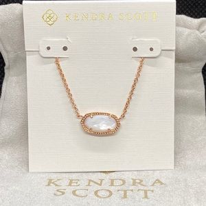 New Kendra Scott Rose Gold Elisa In White MOP